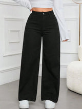 Kotty Women Straight Fit High-Rise Stretchable Cotton Lycra Blend Jeans