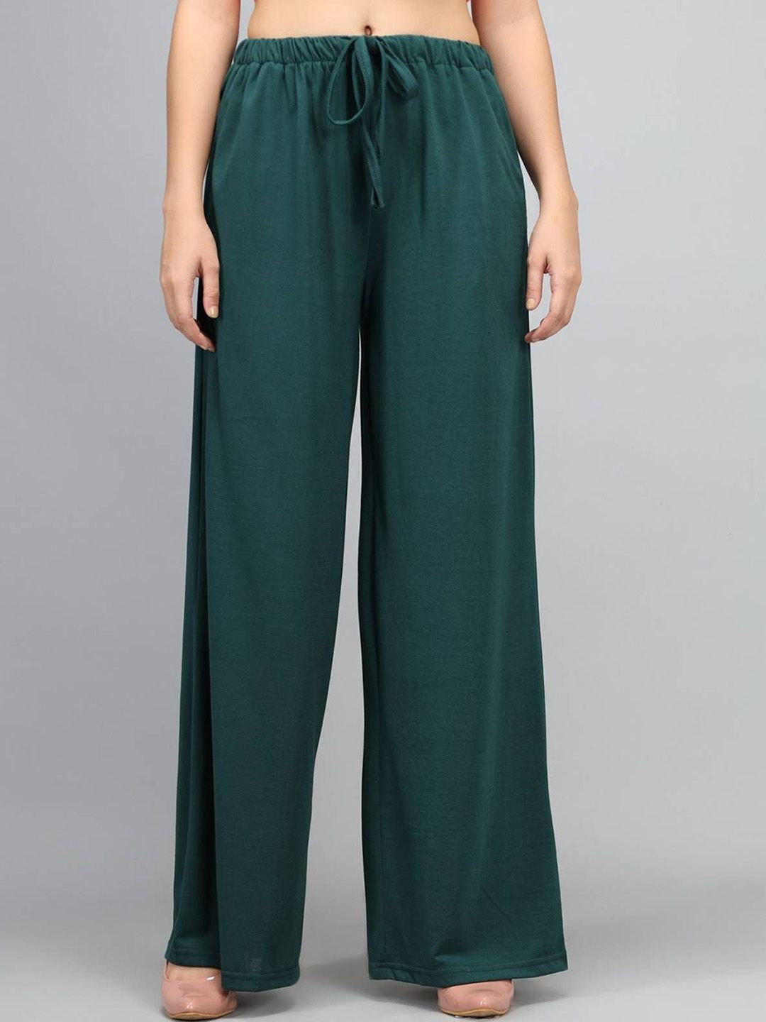 Kotty Women Solid Relaxed High-Rise Trousers