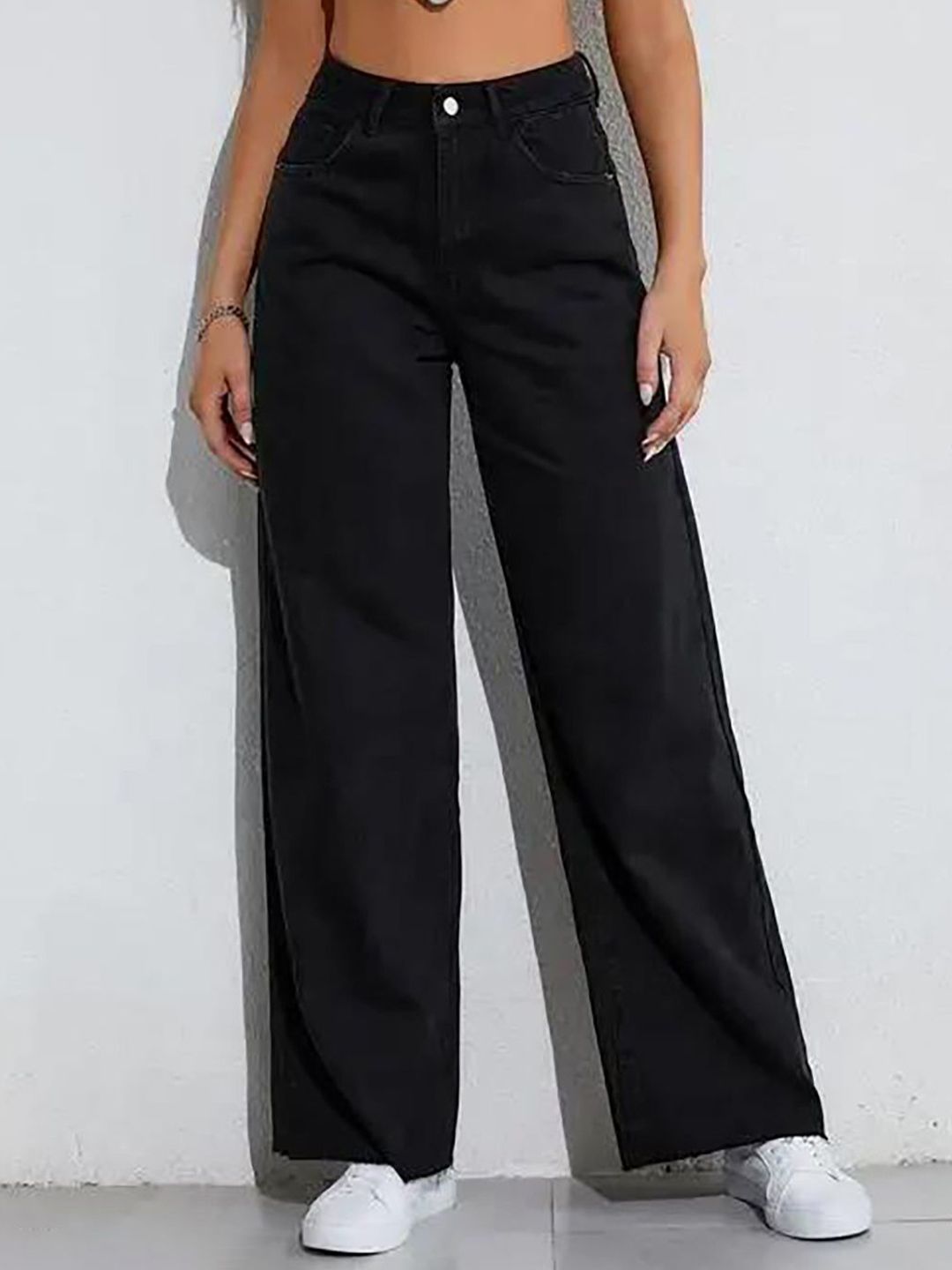 Kotty Women Jean Wide Leg High-Rise Stretchable Jeans