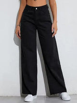 Kotty Women Jean Wide Leg High-Rise Stretchable Jeans