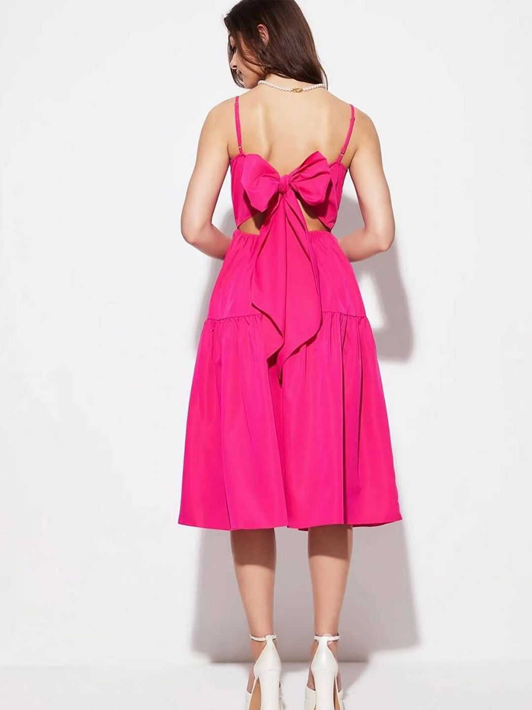 Kotty Women Tiered Fit & Flare Midi Dress