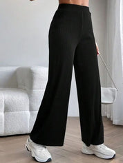 Kotty Women Comfort Flared High-Rise Parallel Trousers