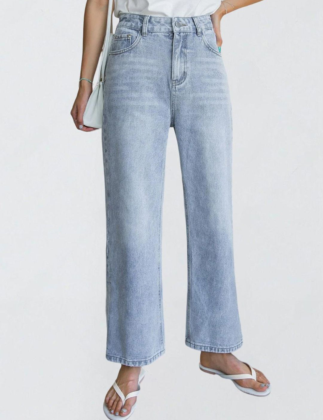 Kotty Women Jean Straight Fit High-Rise Stretchable Jeans