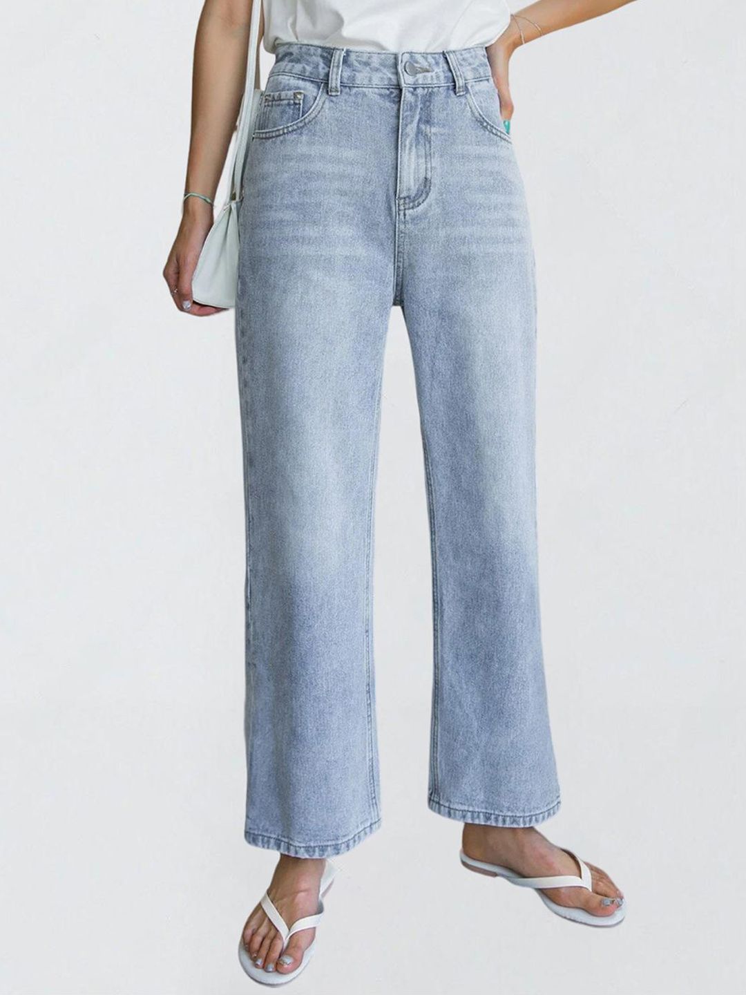 Kotty Women Jean Straight Fit High-Rise Stretchable Jeans