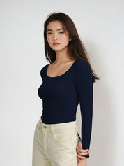 Kotty Women Solid Scoop Neck Top