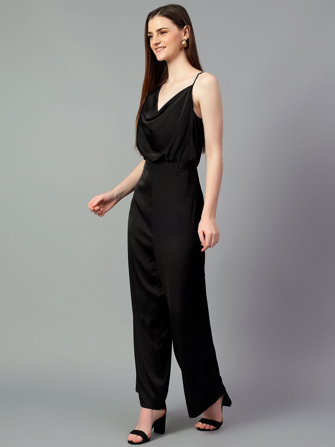 Kotty Women Cowl Neck Basic Jumpsuit