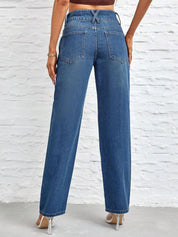 Kotty Women Straight Fit High-Rise Stretchable Jeans