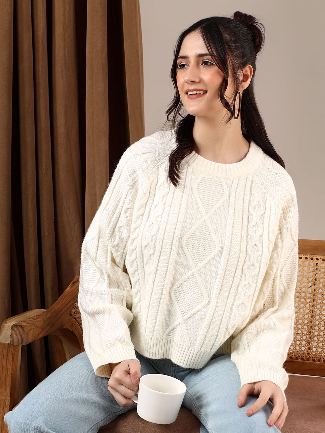 Kotty Women Cable Knit Pullover