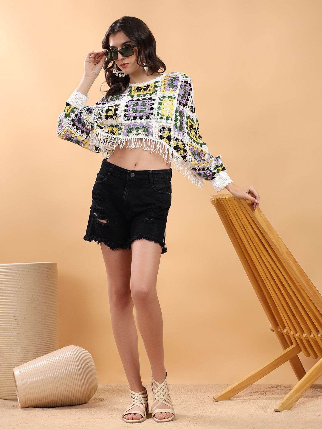 Kotty Round Neck Regular Crop Top