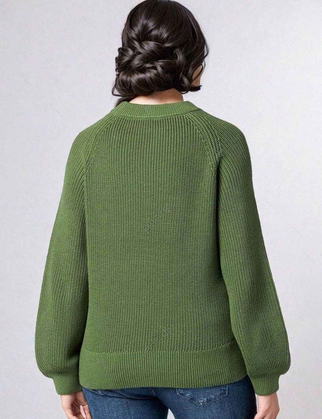 Kotty Women Self Design Long Sleeves Pullover Sweater 