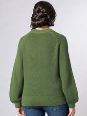 Kotty Women Self Design Long Sleeves Pullover Sweater 