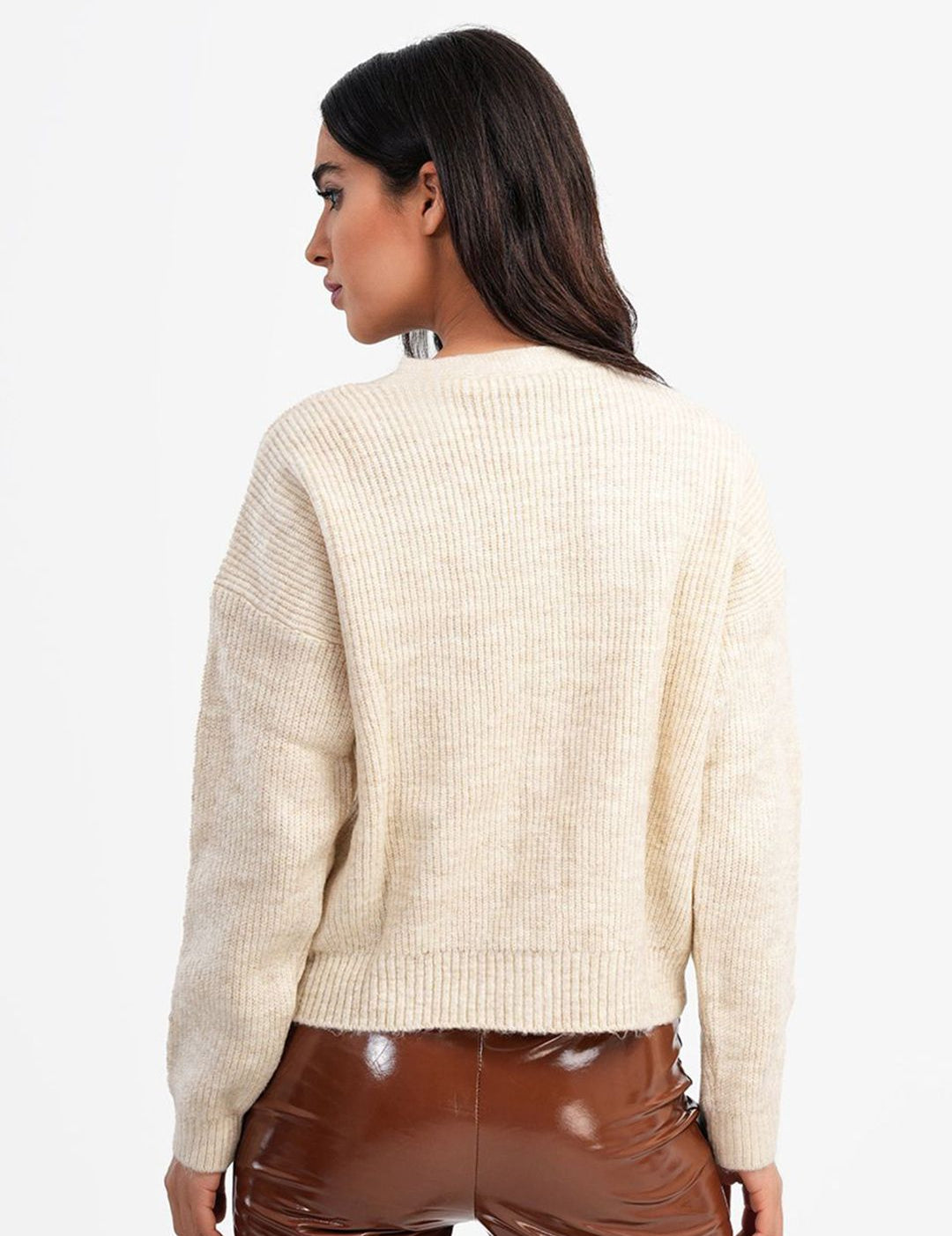 Kotty Women Cotton V-Neck Long Sleeves Cardigan Sweaters