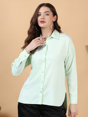Kotty Women Spread Collar Long Sleeves Shirt