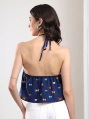 Kotty Women Conversational Printed Peplum Top