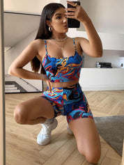 Kotty Abstract Printed Top & Shorts