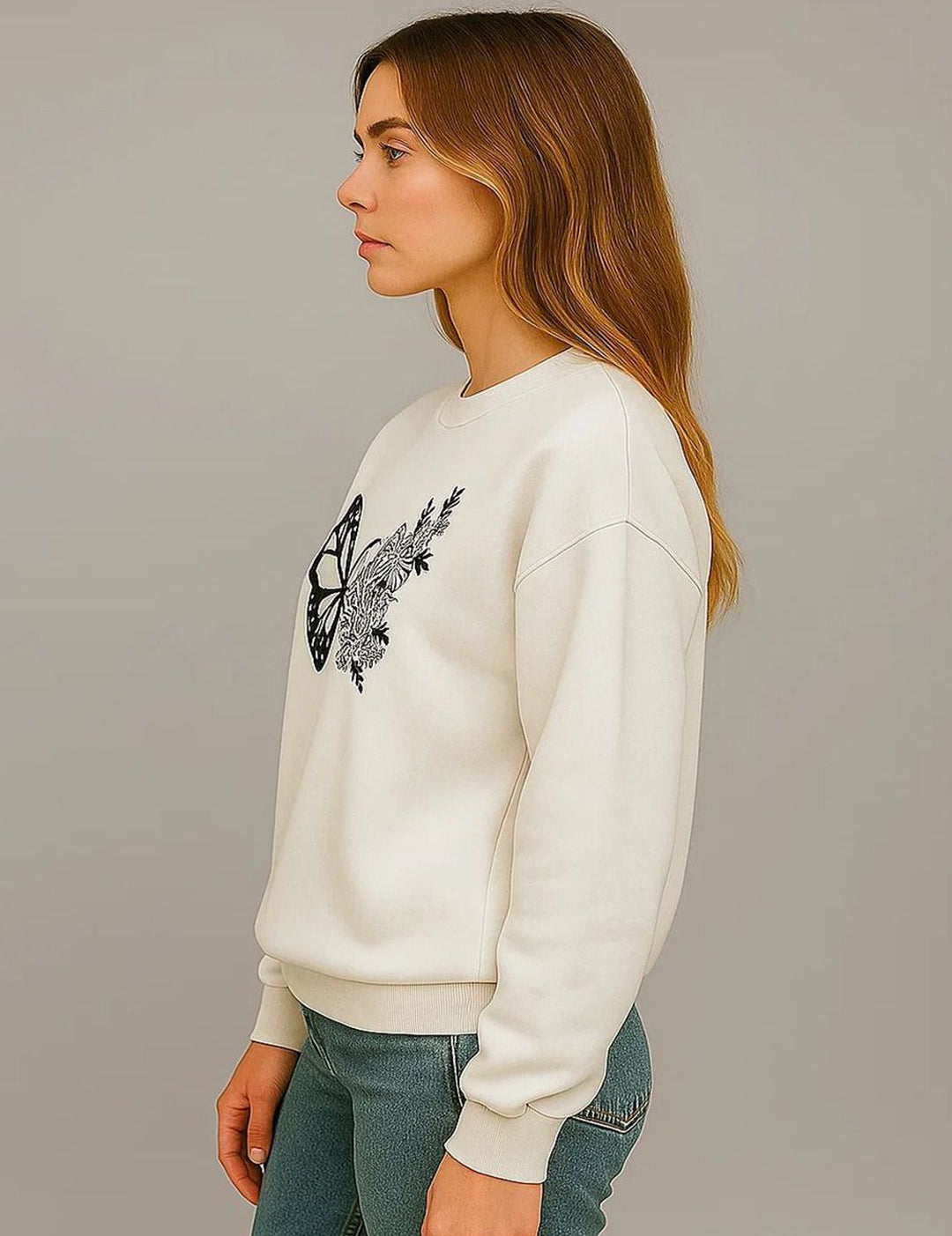 Kotty Women Graphic Printed Long Sleeves Sweatshirt