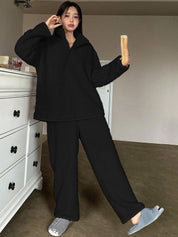 Kotty Polo Collar Sweatshirt with Trousers 