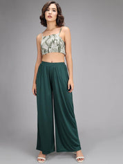 Kotty Women Relaxed Mid-Rise Wide Leg Trousers