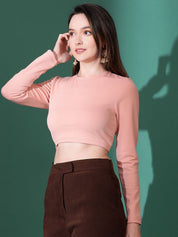 Kotty Women Solid High Neck Top