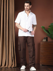 Kotty Men Relaxed Easy Wash Cargos Trousers