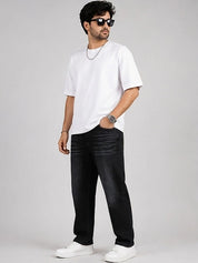 Kotty Men Straight Fit Mid-Rise Stretchable Jeans