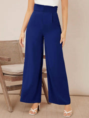 Kotty Women Wide Leg High-Rise Easy Wash Pleated Trousers
