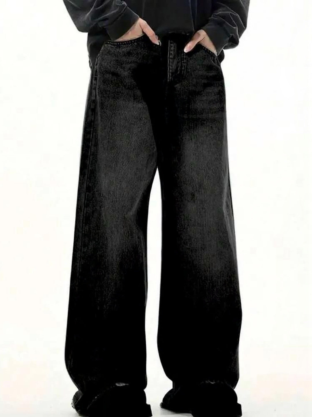 Kotty Men Wide Leg Low-Rise Stretchable Jeans