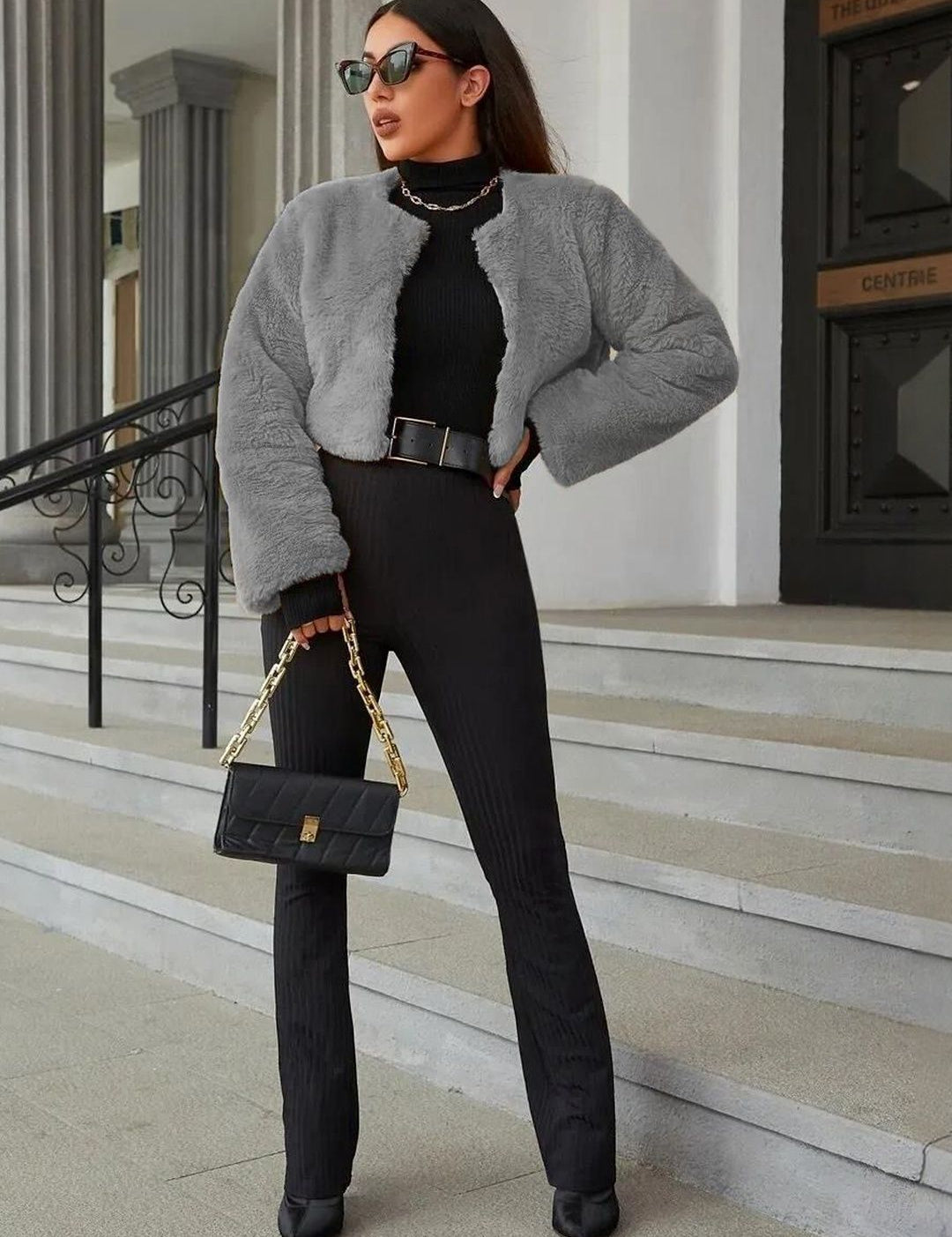 Kotty Women Crop Open Front Jacket