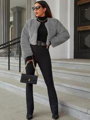 Kotty Women Crop Open Front Jacket