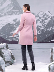 Kotty Women Notched Lapel Single-Breasted Overcoat