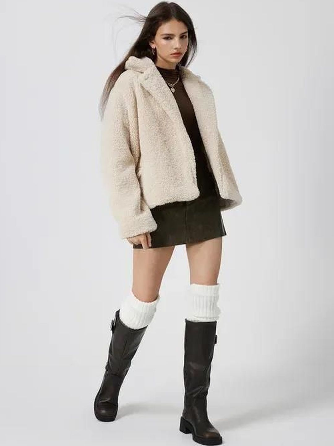 Kotty Lightweight Open Front Lapel Collar Jacket