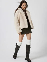 Kotty Lightweight Open Front Lapel Collar Jacket