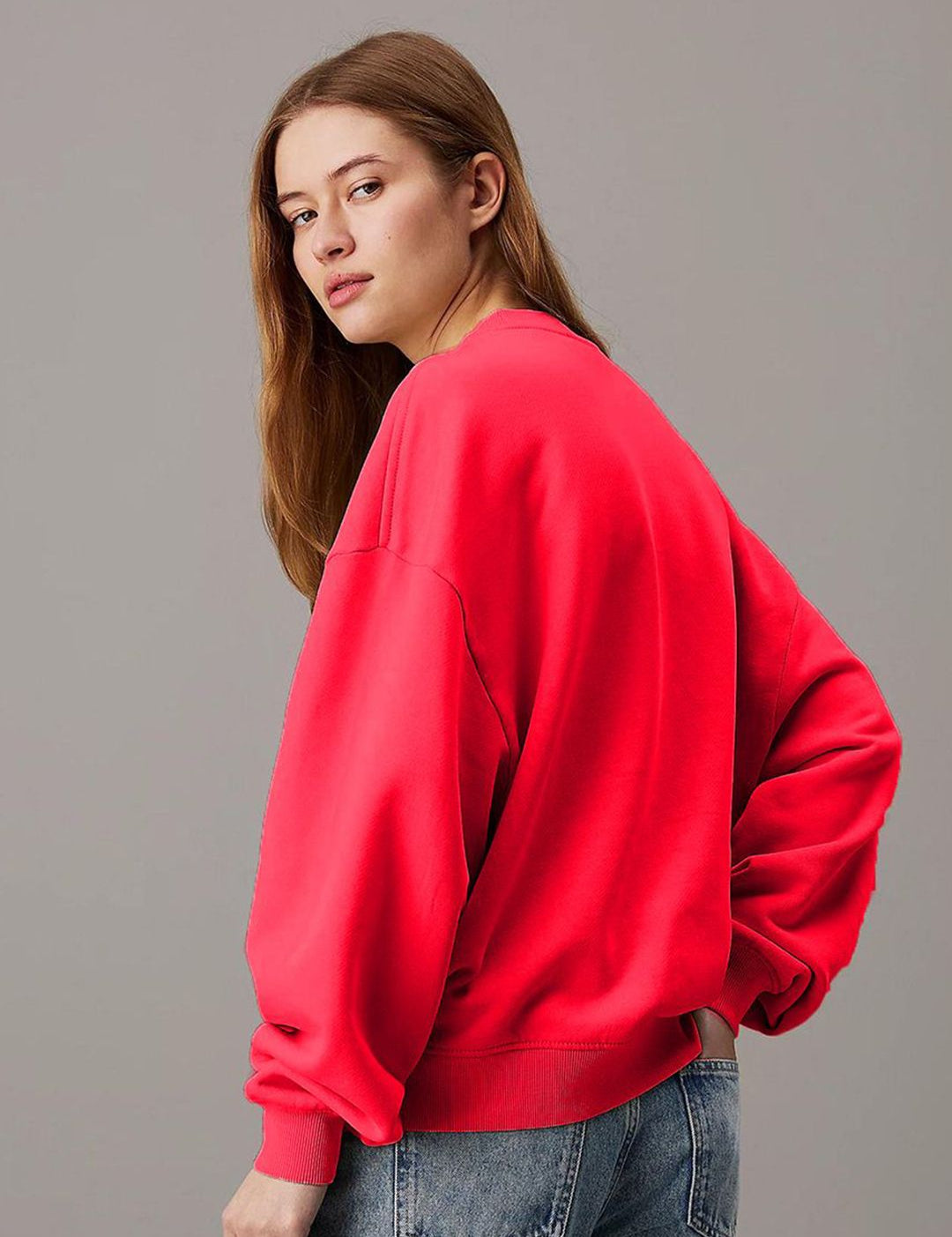 Kotty Women Round Neck Long Sleeves Pullover Sweatshirt