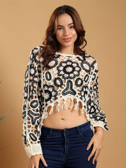 Kotty Women Embellished Cotton Regular Top