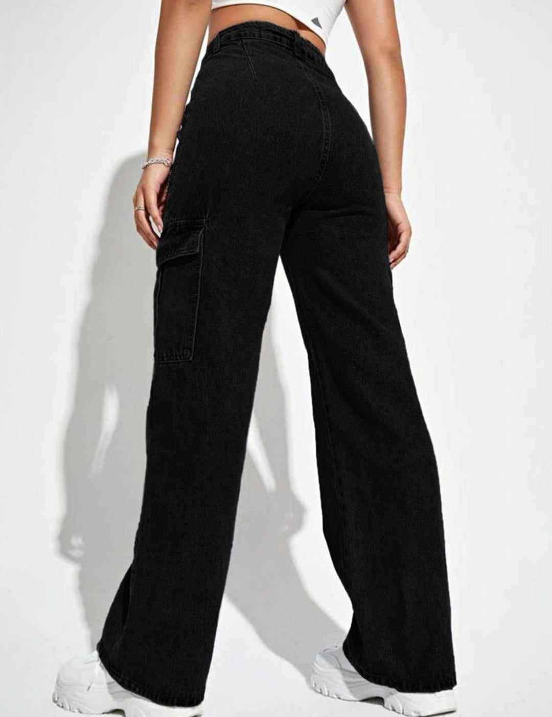 Kotty Women Jean Wide Leg High-Rise Stretchable Jeans