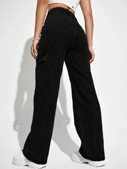 Kotty Women Jean Wide Leg High-Rise Stretchable Jeans