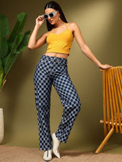 Kotty Women Straight Fit High-Rise Stretchable Jeans