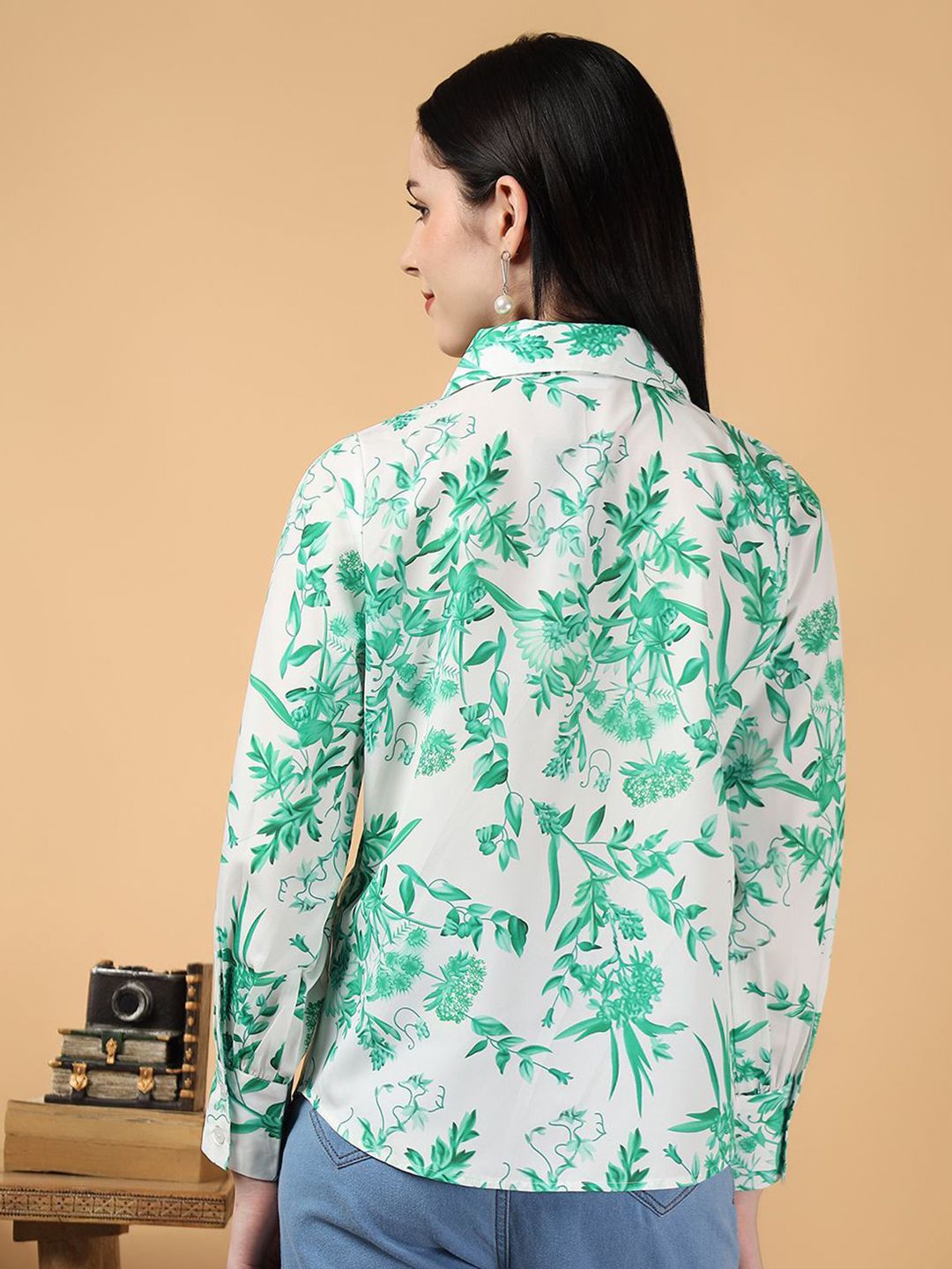 Kotty Floral Print Cotton Top