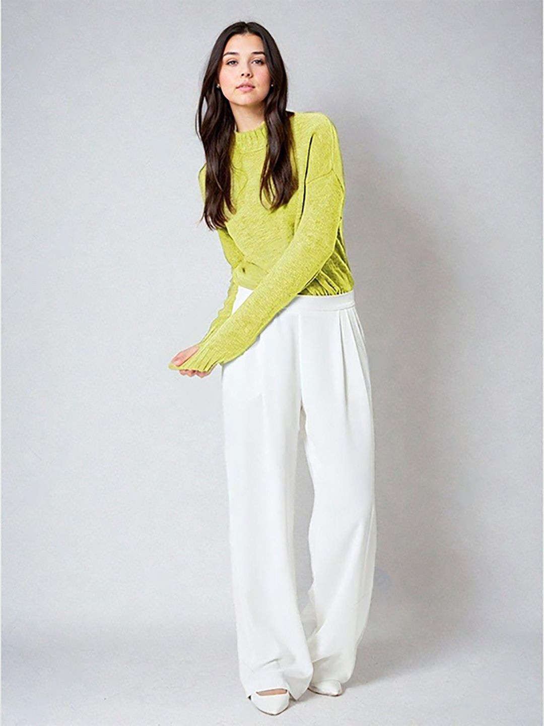 Kotty Women Mock Collar Long Sleeves Pullover Sweater