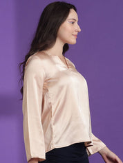 Kotty Women Solid V-Neck Top