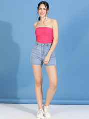 Kotty Women High-Rise Denim Shorts