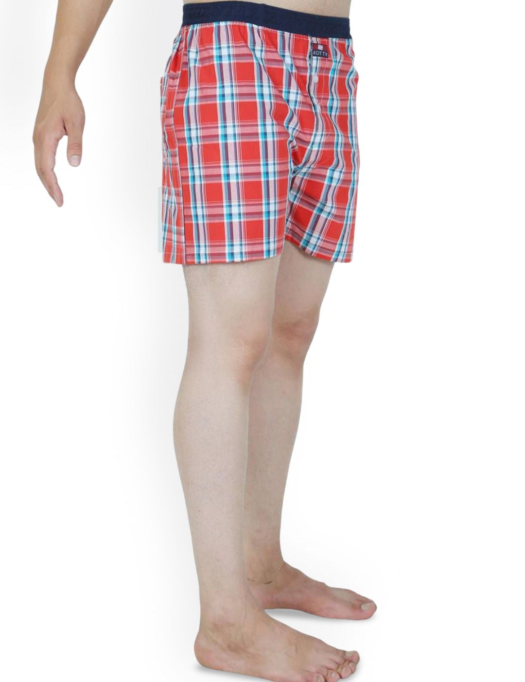 Kotty Men Checked Mid-Rise Boxer KTTNEWBOXER25S