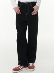 Kotty Men Mid-Rise Jean Wide Leg Stretchable Jeans