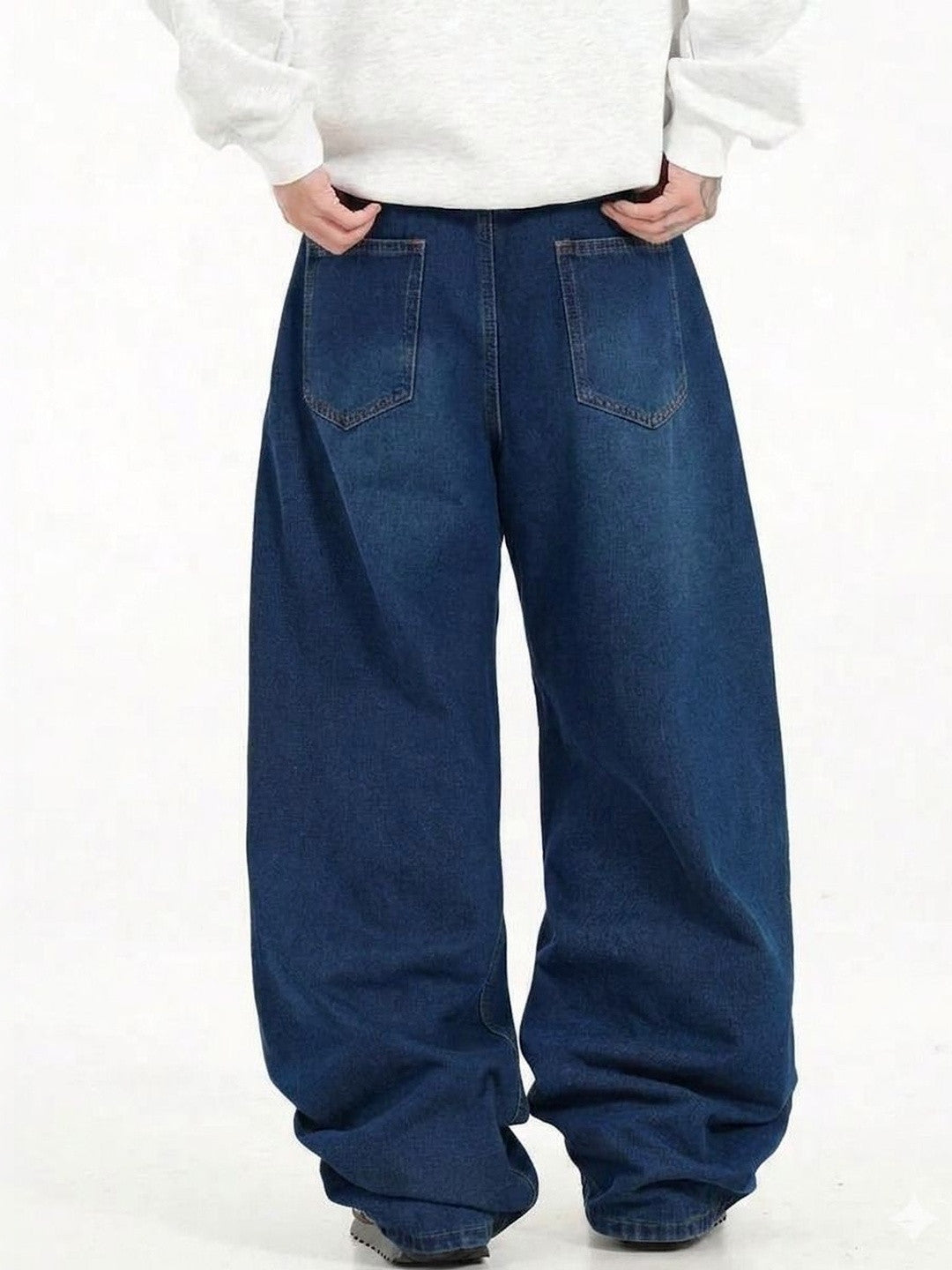 Kotty Men Wide Leg Low-Rise Jeans