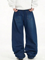 Kotty Men Wide Leg Low-Rise Jeans