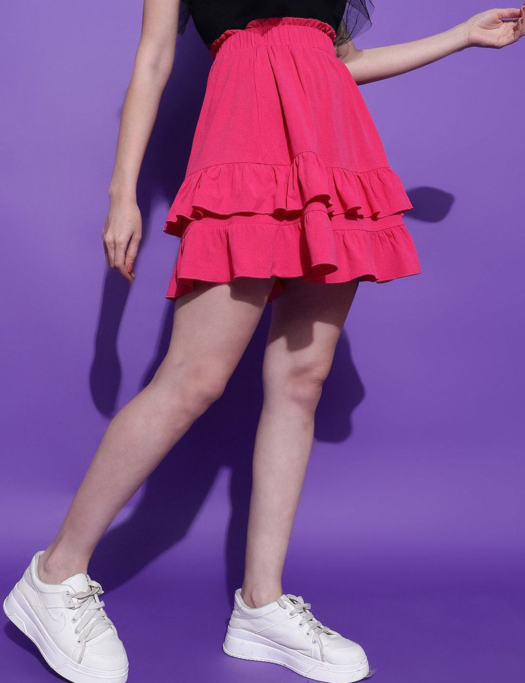 Kotty Flared Above Knee Length Skirt