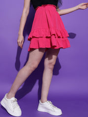 Kotty Flared Above Knee Length Skirt