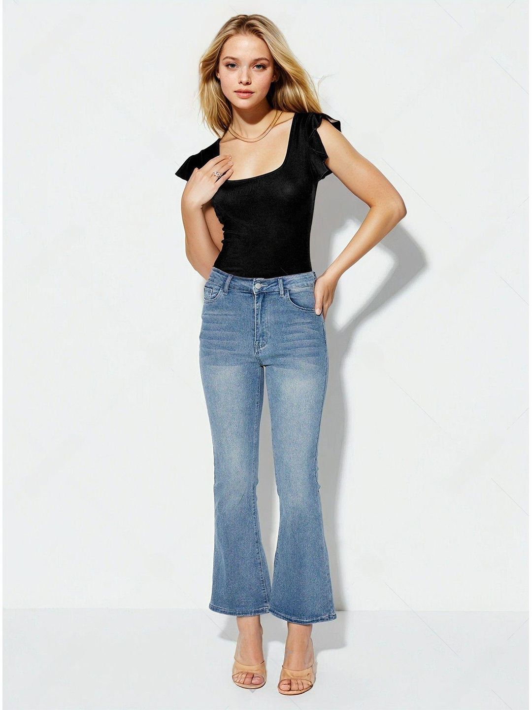 Kotty Women Solid Scoop Neck Top