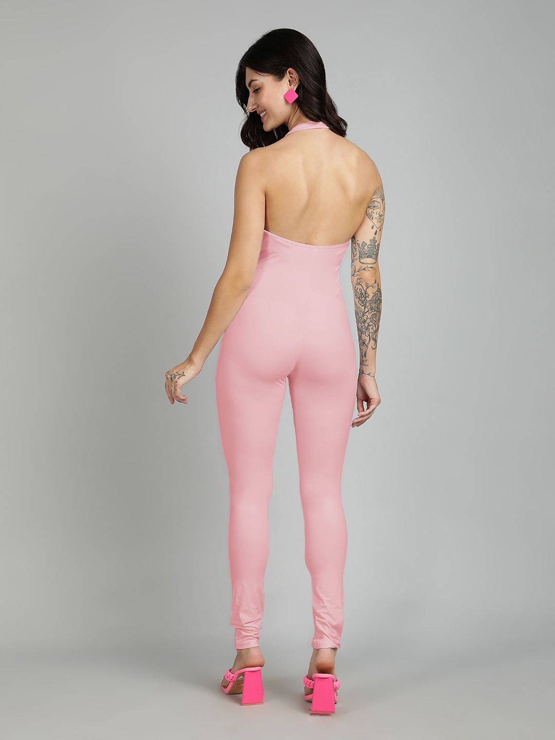 Kotty Women Round Neck Basic Jumpsuit