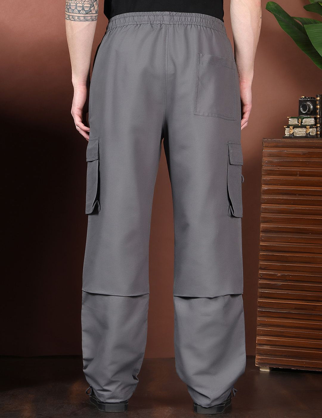 Kotty Men Relaxed Easy Wash Cargos Trousers